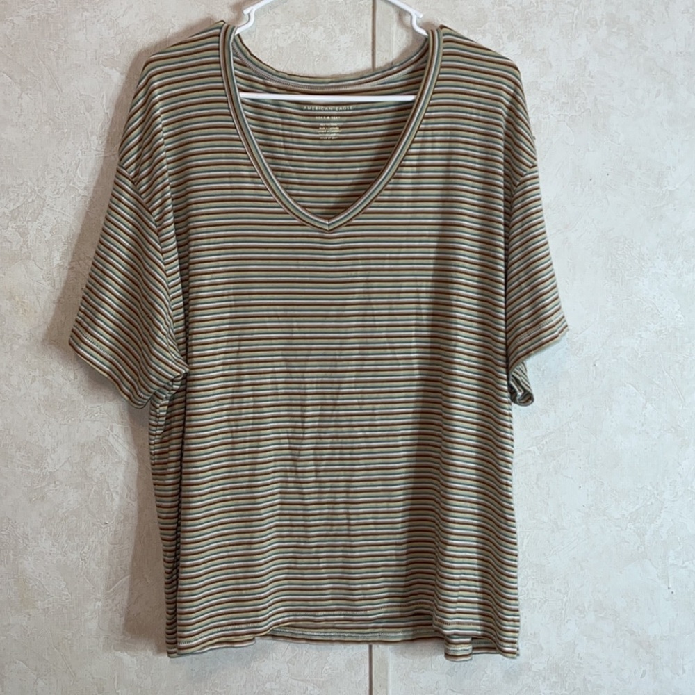 XL American eagle soft and sexy stripped T shirt